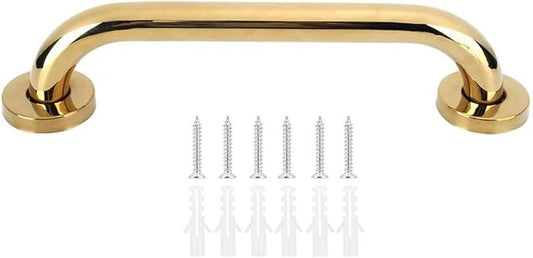 12 inch Shower Grab Bar, Grab Bars for Bathtubs and Showers, Gold Stainless Steel Grab Bar Shower Handle Safety Support Assist Handle for Seniors