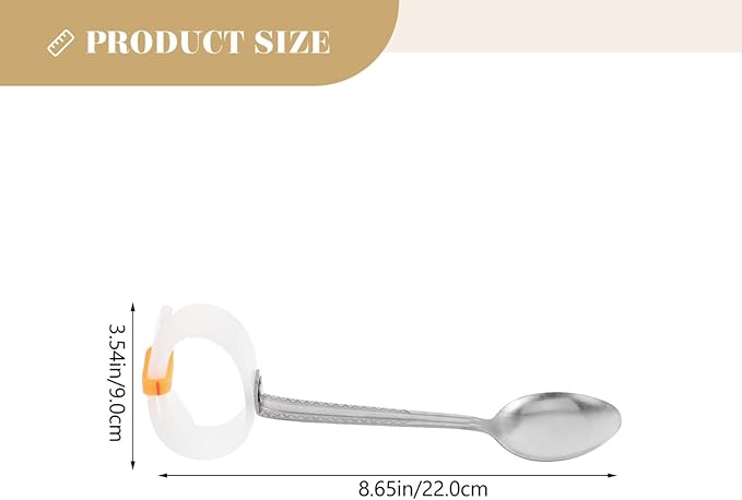 Adaptive Spoon and Fork Set for Disabled and Elderly Non-Slip Weighted Utensils for Tremble Proof Eating for Rehabilitation and Indoor Use