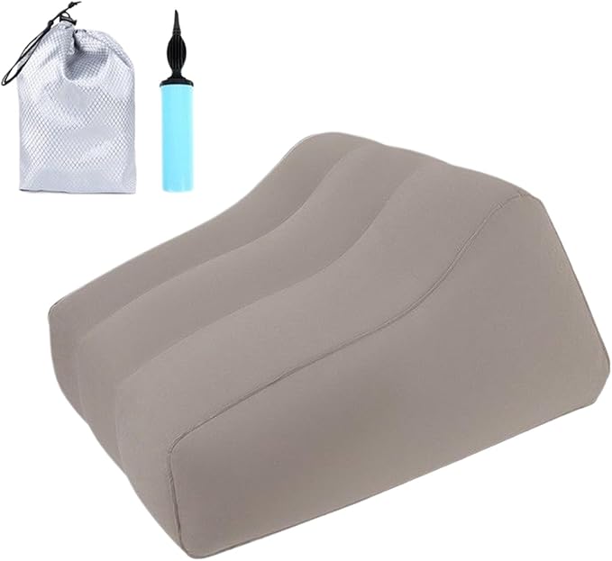 Inflatable Feet Rest - Portable Leg Elevating Cushion, Soft Support Pillow, Ergonomic Alignment Aid, Lightweight PVC Material | Relief Device for Seniors Adults Pregnancy and Post surgerys Recovery