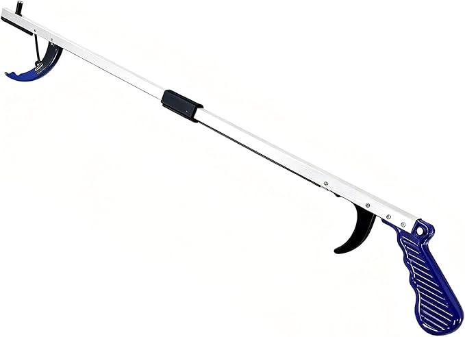 Blue Jay Reacher Grabber Tool for Elderly, 32" Foldable Pickup Stick with Magnetic Tip & Ergonomic Soft Grip. Lightweight Long Reach Claw for Trash, Litter, Mobility Aid for Wheelchair