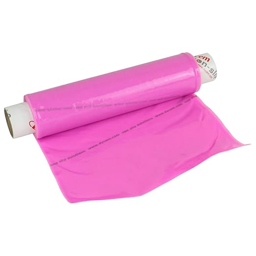 Dycem Non Slip Material Roll, 8"x6-1/2 Foot, Pink