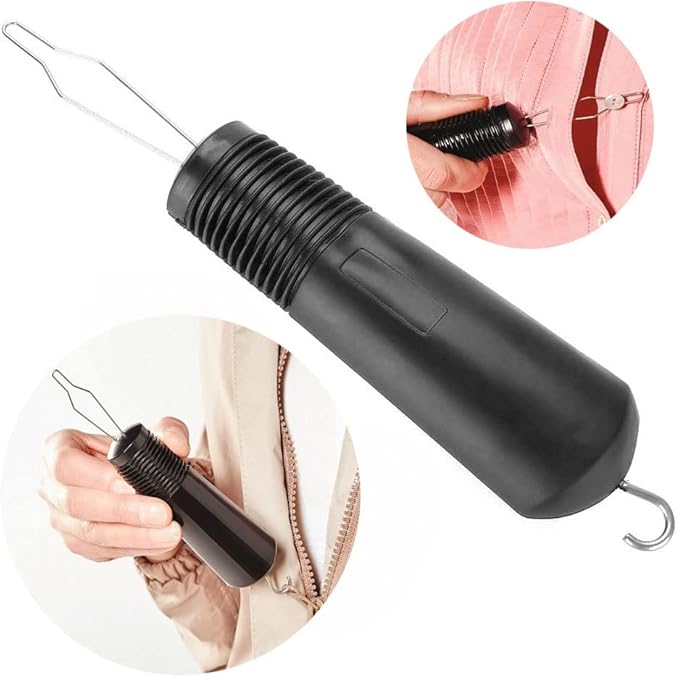 Makihoma Button Hook and Zipper Pull Button Hook Dressing aids Button Assist Helper Tool