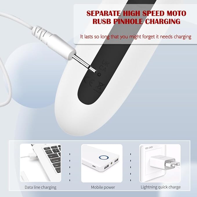 AEVEONE Small Massager - Handheld Back Massage - Quiet - Waterproof - Cordless Massagers to Relief Whole Body Muscle Tension and Promote Relaxation, 20-Modes & 8-speeds (Massager)