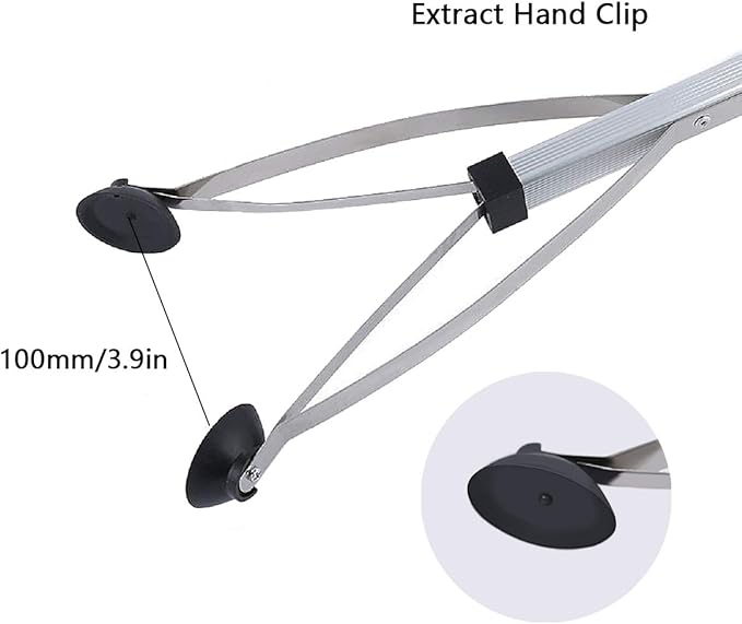Reacher Grabber, Foldable Long Arm Reaching Claw, 32" Extended Hand Grabber Trash Pickup Tool