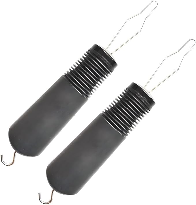 2 Pack Button Hook and Zipper Pull - Button Hook Tool - Button Helper Tool - 2 in 1 Dressing Aid Assist for Senior Elderly Arthritis Disabled