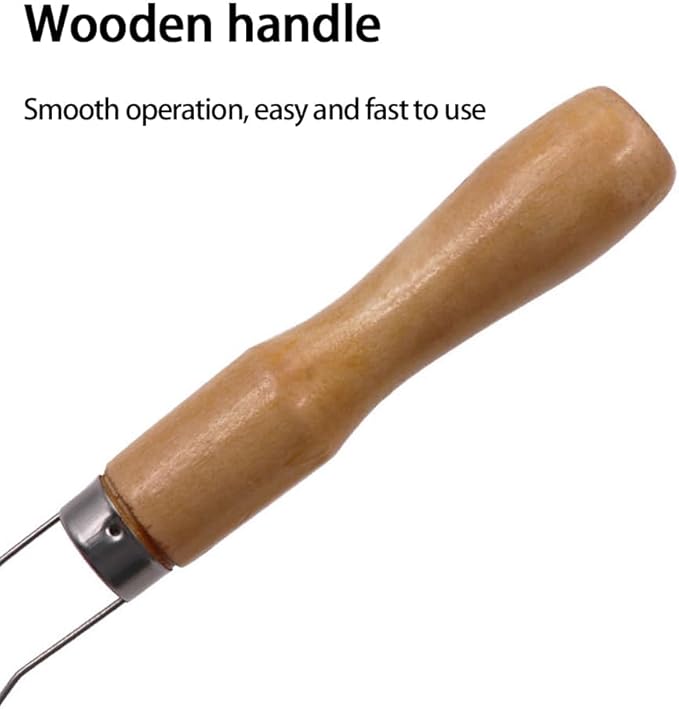 3-Pack Button Hook Assist Device with Wide Easy-Grip Wooden Handle – Button Helper Tool for Arthritis, Elderly, Limited Dexterity – One-Hand Dressing Aid for Shirts, Coats & Dresses