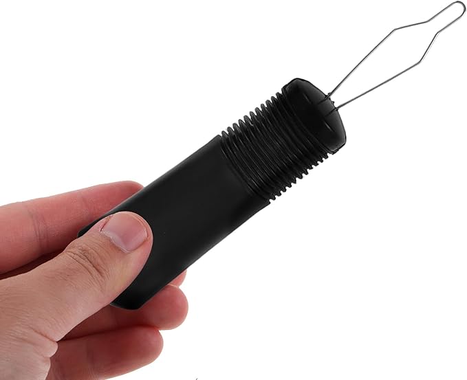 2pcs Dressing Assist Device with Button Hook and Zipper Puller, Portable Dressing Aid Tool for Seniors and One-Handed Disability, Black and Gray for Easy Buttoning and Zipper