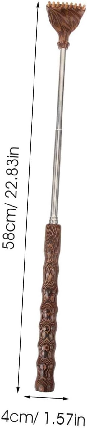 Retractable Wooden Back Scratcher Purple Sandalwood 20 Extendable Body Massager Tool for Adults Portable Itching Relief Device for Seniors and Travel
