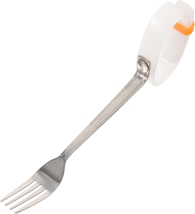 Adaptive Fork for Disabled Individuals Non- Handle Comfortable Eating Utensil for Seniors and Easy to Grip for Elderly and Handicapped Users