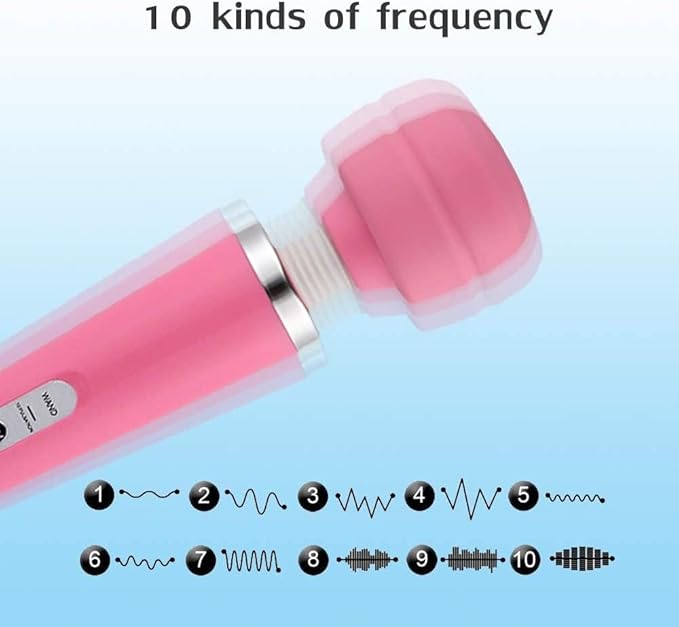 Power Massager Handheld Tool Electric Foot Neck Back Hand Leg Arm Shoulder Muscle Aches for Women Men Therapy Pain Relief Massage Tool Pink Massage