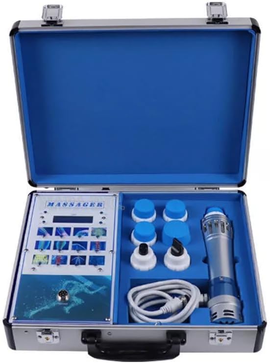 Electric Shockwave Therapy Machine, Shock Wave Therapy Device Body Massager Joint Pain Relief Focused Shockwave Machine Non-Invasive Therapy for Back Golf Elbow Plantar Fasciitis Body Relaxion