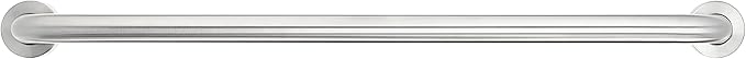 Amazon Basics Bathroom Handicap Safety Grab Bar, 42 Inch Length, 1.5 Inch Diameter, 500LBs Capacity, ADA Compliant, Stainless Steel