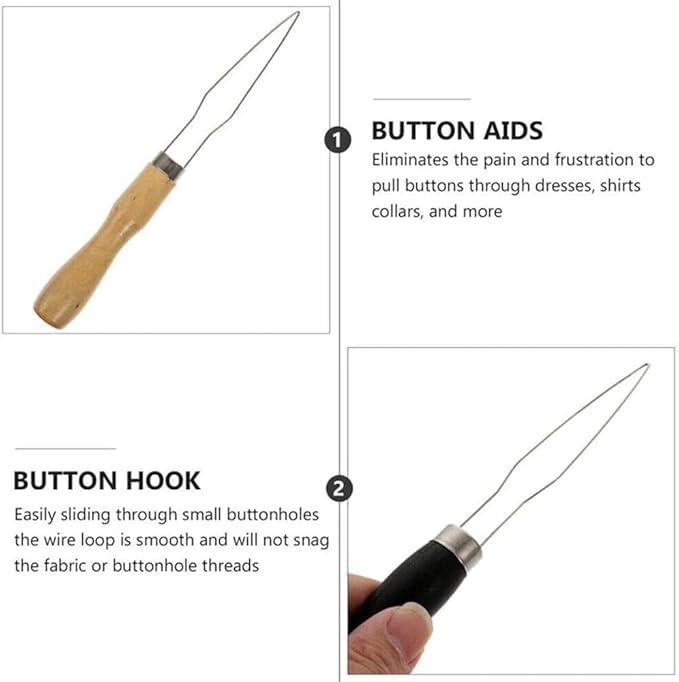 Shirts Button Hook Helper Clothes Shirts Pull Hand Puller Button Helper Assist Aid Zipper Arth Buttoning Hook N9M6 Easy for Limited Dexterity Caused by Arthritis