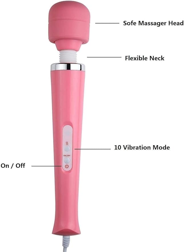 Handheld Tools Power Electric Foot Neck Back Hand Leg Arm Muscle Aches for Women Men Massage Therapy Pain Relief Deep Tissue Toy ((Pink Big Massager and Small Tool)