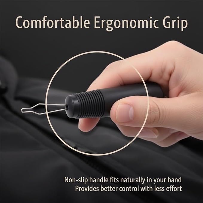 Button Hook for Seniors, Zipper Puller Helper Tool, One Handed Adaptive Equipment, Dressing Stick for Elderly, One Hand Buttons Aids Button Assist Device, with Comfort & Wide Grip(2pcs)