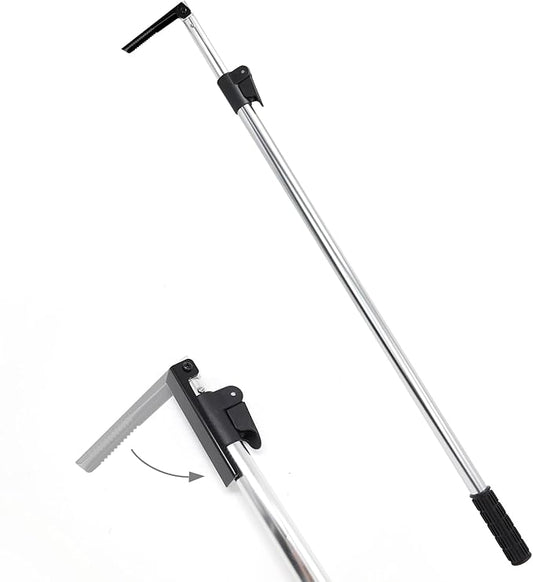 HUAALIUCHE Telescopic 5FT Pickup Truck Cargo Retriever Hook, Multi-Use Extendable Retriever Tool, Long Reach Cargo Grabber for Truck Bed Accessories