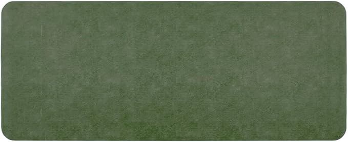 TYUU Bathroom Mat Quick Dry, Bathroom Rugs Non Slip Washable Thin Absorbent Bath Mat Fits Under Door Bathroom Floor Mat Perfect for Bath, Shower, or Sink 24"x60" Sage Green
