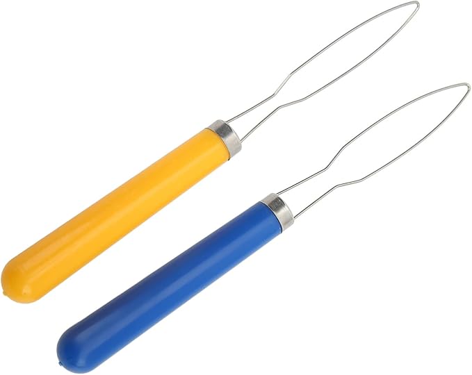 ZJchao Ergonomic Button Hook Tool for Seniors & Arthritis Users – 2-Pack Lightweight, Color-Coded, Easy-Grip Dressing Aid for Buttons, Zippers & Shoelaces