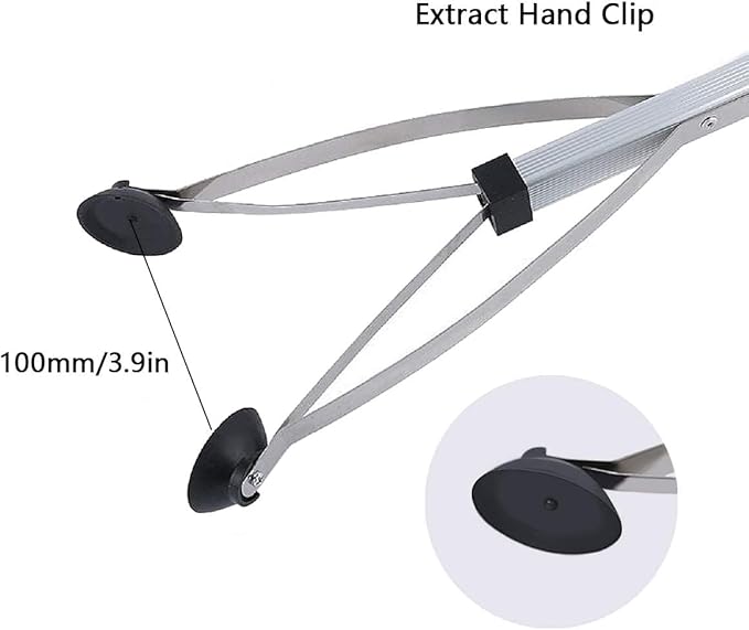 Sparks 2 Pack Foldable Reacher Grabber Tool, Long 32" Foldable Extender Gripper Tool, Suction Cups for Precise Work, Claw Trash Garbage Picker, Garden Nabber, Mobility Aid Pick Up Tool
