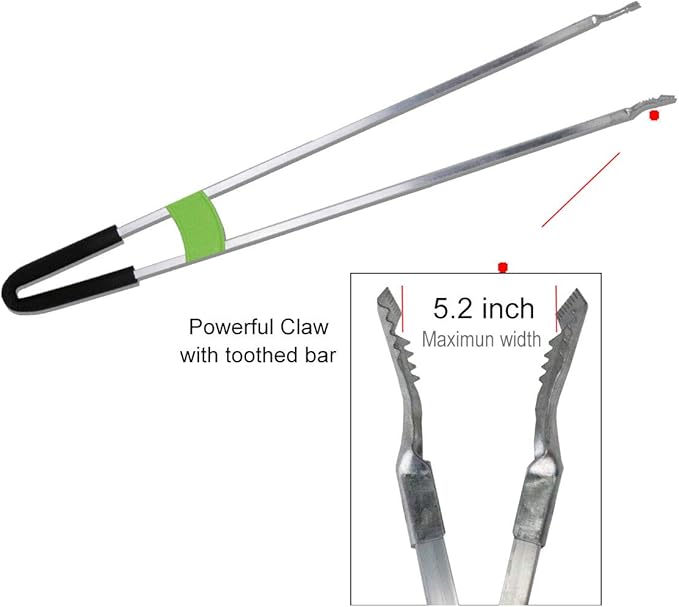 Reacher Grabber Tool,Litter Pick Up Stick Lightweight Aluminium Rustproof,Trash Tong,Reaching Assist Tool for Elderly,Garden Nabber Plogging