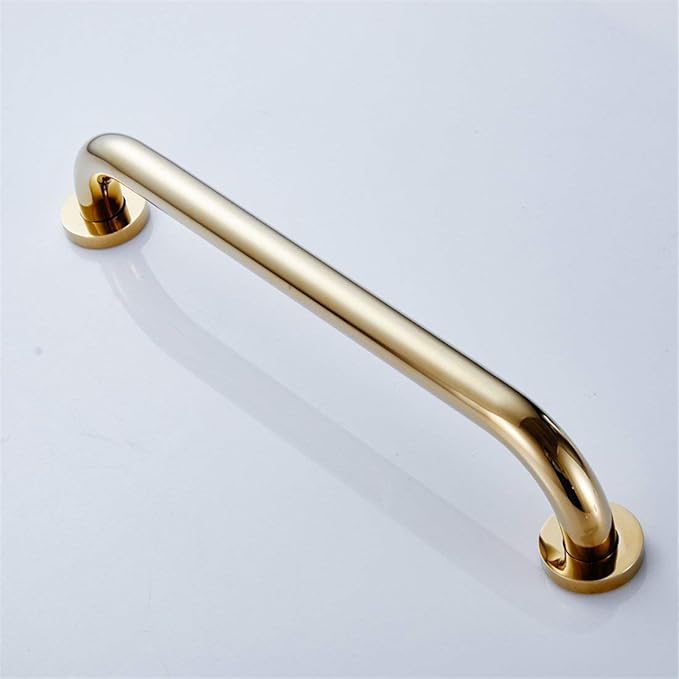 WINCASE Gold Grab Bars for Shower, Bath Tub Shower Handle, Toilet Handrail 12 inch Solid Brass for Safety with Concealed Screw