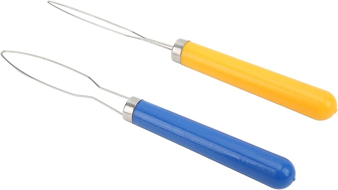 Button Hook,2PCS Dressing Aids Button Hook,Multi Color Mix Button Hook Helper Portable Button Hook Tool for Sewing Tailoring