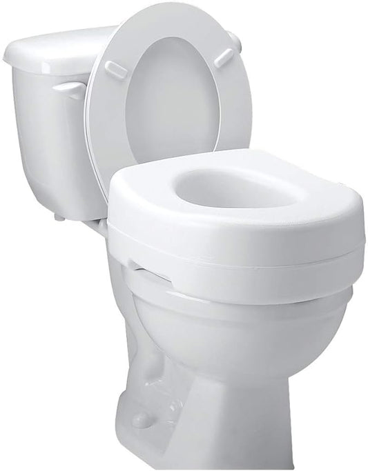 Raised Toilet Seat Carex Economy 5-1/2 Inch White 300 lbs 1/Each