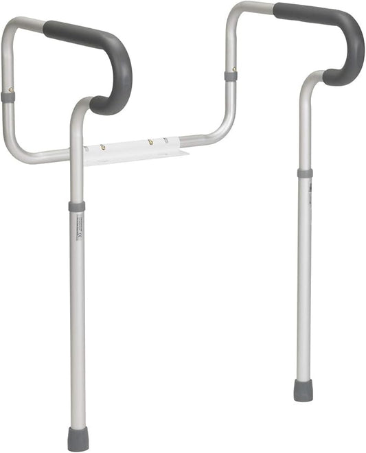 Drive Medical RTL12000 Bathroom Grab Bar for Toilets, White