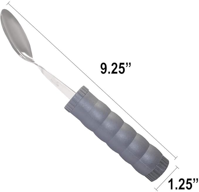 Rehabilitation Advantage Adjustable Weighted Tablespoon with Washer Center (Pack of 2)