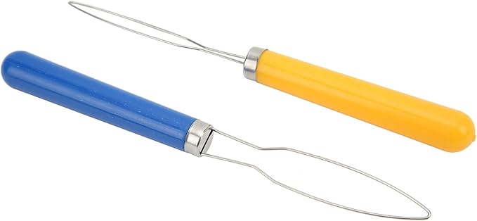 ZJchao Ergonomic Button Hook Tool for Seniors & Arthritis Users – 2-Pack Lightweight, Color-Coded, Easy-Grip Dressing Aid for Buttons, Zippers & Shoelaces