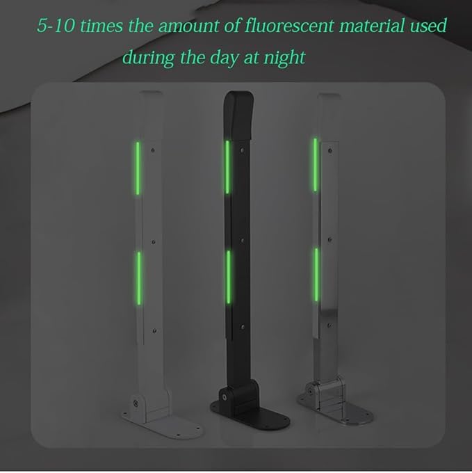 Toilet Grab Bars,Flip up Grab Bars for Bathroom,Folding Grab Bar,Safety Rail Wall Mounted,Non Slip Waterproof Handicap Bars.for Elderly Disabled and Pregnant (White,with Indicators)