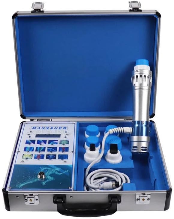 Electric Shockwave Therapy Machine, Shock Wave Therapy Device Body Massager Joint Pain Relief Focused Shockwave Machine Non-Invasive Therapy for Back Golf Elbow Plantar Fasciitis Body Relaxion