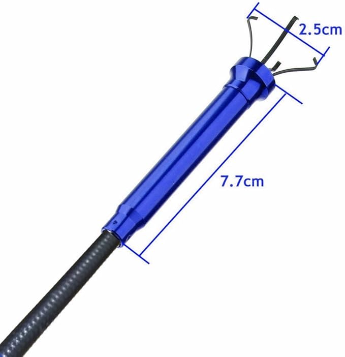 Claw Grabber reacher tool trash picker flexible pickup tool for Garbage Litter Pick Home Sink Drain and Metal small items and head with LED Lights、magnet，Length 24.4 inches,long reacher tool