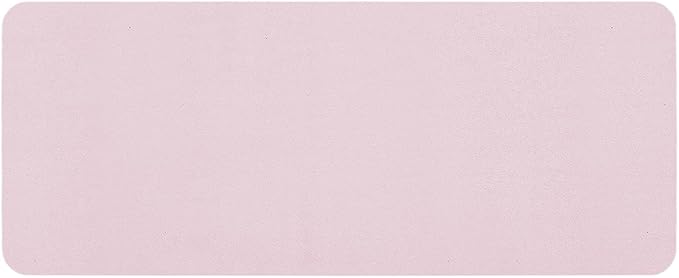 TYUU Pink Bath Mat, Bathroom Rugs Non Slip Washable Thin Absorbent Quick Dry Bath Mat Fits Under Door Bathroom Floor Mat Perfect for Bath, Shower, or Sink 24"x60" Pink