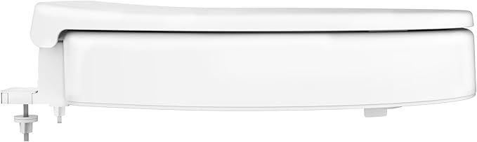 Swiss Madison Ryse 3 in. Raised Elongated Soft Close ADA Compliant Toilet Seat in Glossy White