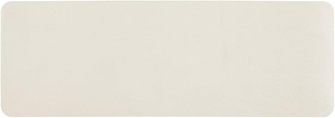 TYUU White Bath Mat, Bathroom Rugs Non Slip Washable Thin Absorbent Quick Dry Bath Mat Fits Under Door Bathroom Floor Mat Perfect for Bath, Shower, or Sink 24"x70" White