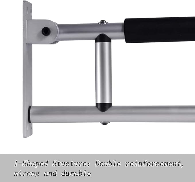 FlySkip Fold Down Grab Bar, 24Inch Flip-Up Handicap Support, Wall Mounted Bathroom Shower Safety Bar, Non Slip Hand Grips for Elderly, Disabled, Pregnant Woman