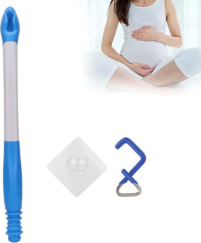 Toilet Aids for Wiping, Foldable Reach Comfort Wiper Reach Comfort Tissue Grip Wiper Butt Wiper Self Wipe Assist Toilet Aids Wand for Limited Mobility