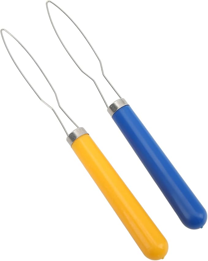 Button Hook,2PCS Dressing Aids Button Hook,Multi Color Mix Button Hook Helper Portable Button Hook Tool for Sewing Tailoring