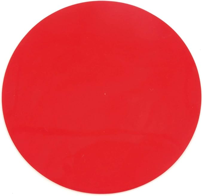 Set of 3, Silicone Jar Grip, Multi-purpose Jar Gripper Pads Bottle Lid Openers Round Kitchen Coasters (Red)