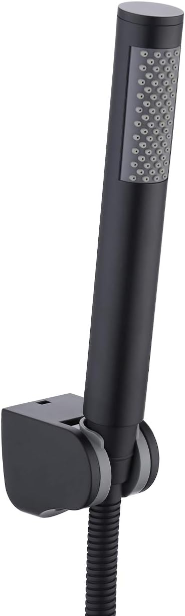 KES Handheld Shower Head with Extra Long Hose Shower Wand Holder Set Stainless Steel Hand Shower Matt Black, LP150-BK