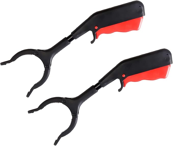 Grabber Tool, 2 PCS 30cm Short Grabber Reacher Tool, Portable Claw Rubbish Tong for Elderly, Disabled, Sanitation Workers(Size:2PACK)