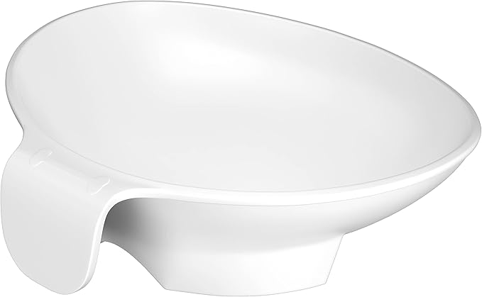 Adaptive Feeding Bowl for Elderly and Disabled Adults – Non Spill Scoop Bowl for One-Handed Eating, Arthritis, Parkinson’s and Stroke Recovery Eating Aid by Senior ICare