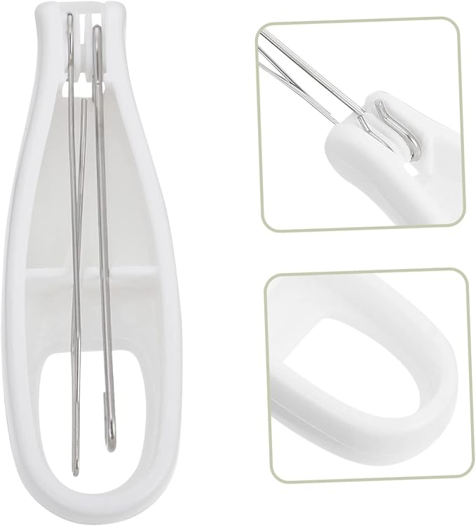Buttoner Button Hook Helper Tool for Seniors One-Hand Dressing Aid with Non-Slip Handle for Shirts Dresses and Large Buttons