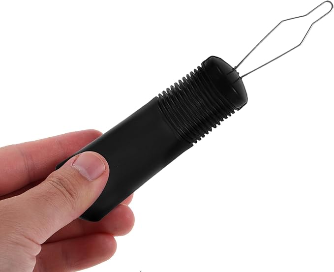 Artibetter 2pcs Button Hook and Zipper Pull Assist Device for Seniors and Disabled One-Handed Dressing Aid Tool for Arthritis and Elderly with Portable Design Black and Gray