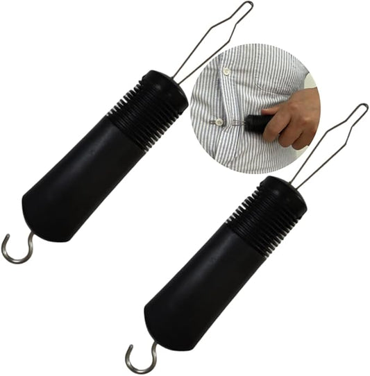 Button Hook Tool - Easy Dressing Aid for Elderly - Button Hook and Zipper Pull - Perfect for Those with Hand Difficulties (B)