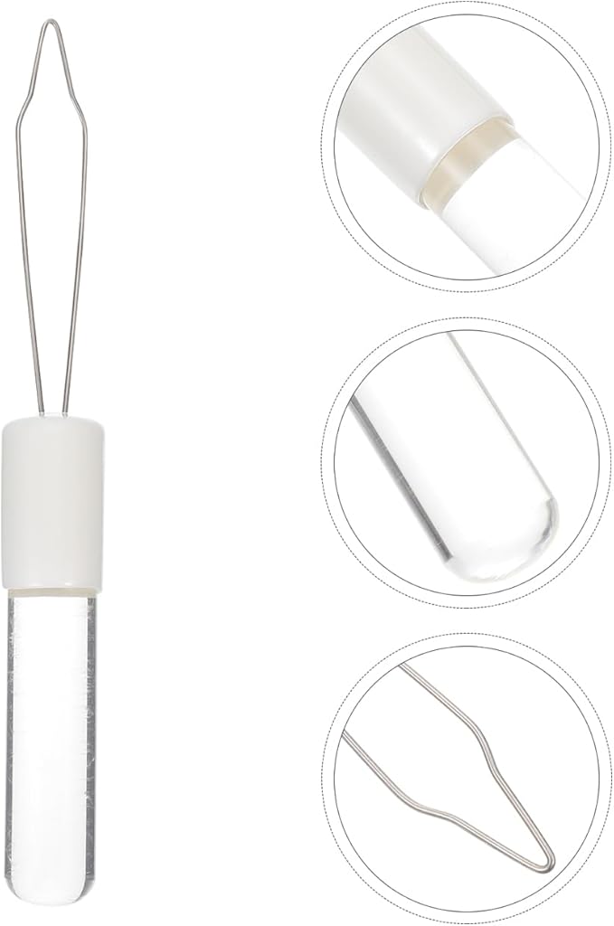 KALLORY Button Hook for Seniors with Non-Slip Handle 6.88In Dressing Aid Tool for Quick Self-Dressing Assistance on Shirts Dresses Collars Button Assist Device