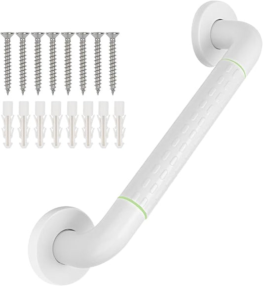 supregear Grab Bars for Bathtubs and Showers - Anti Slip Heavy Duty Shower Safety Handle - White Stainless Steel Support Rail for Bathtub Toilet Kitchen Stairway Elderly Children & Disability, 21.7 in