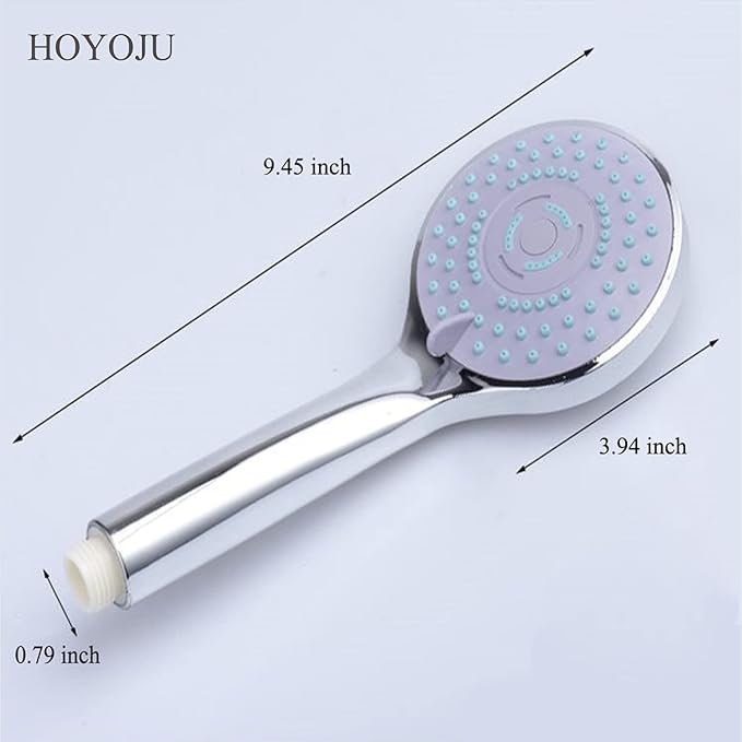 Handheld Showerheads High Pressure Water Saving showerheads 5 Mode Function 4 inch Face Spray Handheld Showers Join G1/2 interface 2.5 GPM High Flow Regulator and Pressure Optimization Chrome…