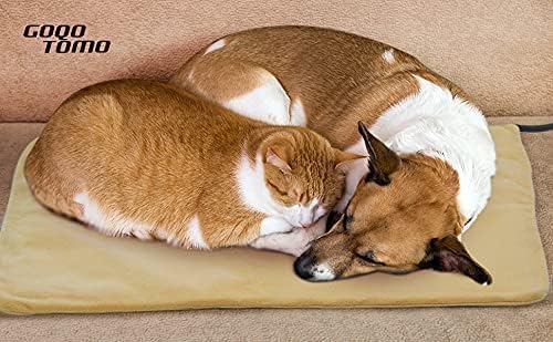 GOTOQOMO 20"x 32" Pet Heating Pad, PVC Material Waterproof Pet Heating Pads with Chew Resistant Cord, Electric Pads for Dogs Cats-P32